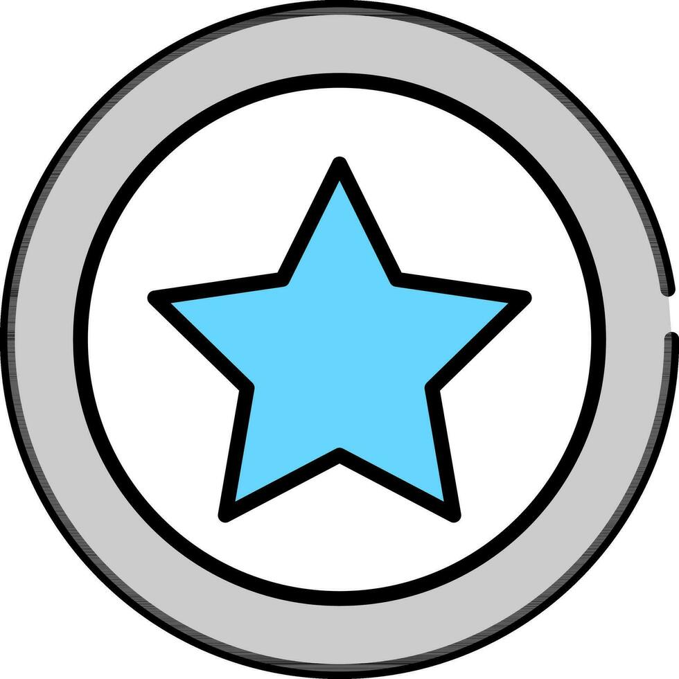 Star rating sign or symbol. vector