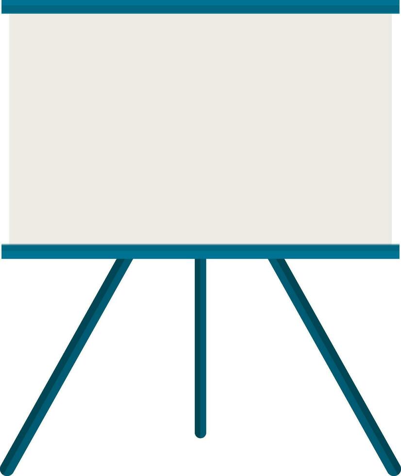 Flat illustration of a white board. vector
