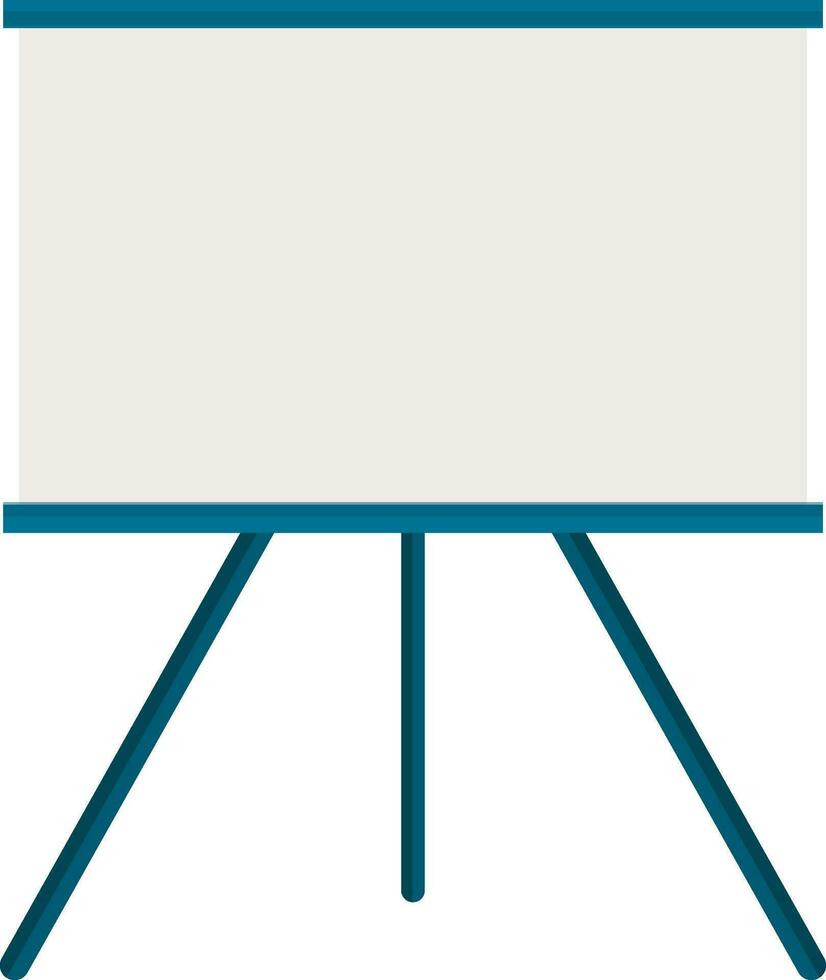 Flat illustration of a white board. vector