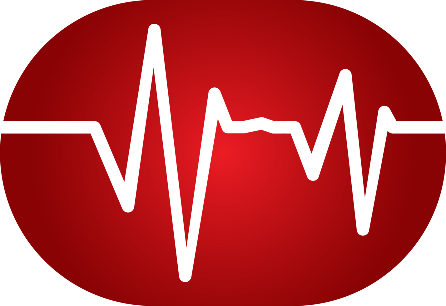 criativo médico ícone Projeto. sangue solta e pulso taxa ícone Projeto. a médico vermelho ícone com vermelho superfície e coração taxa ilustração. png