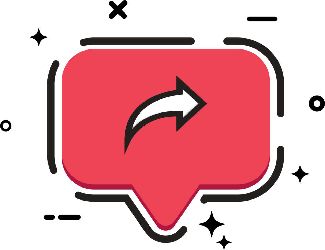 Social button with a share icon. Social media button with red color. Stylish red color flat button for social media posts. png