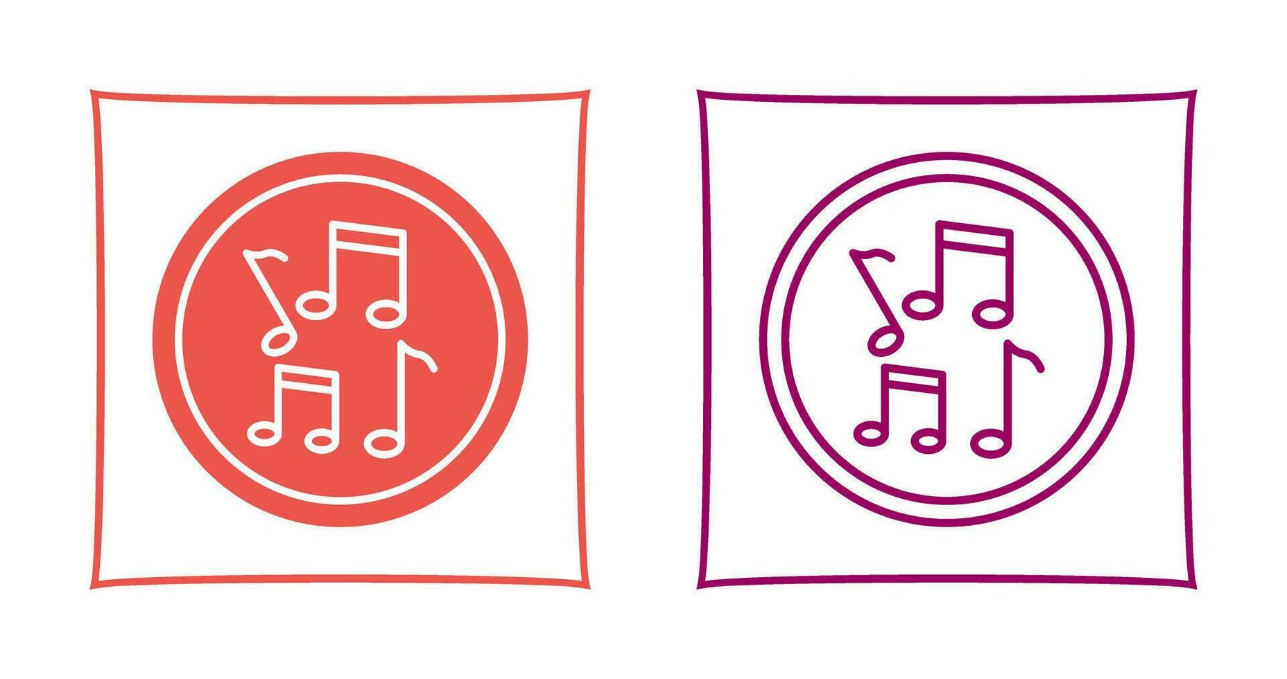 Musical Notes Vector Icon