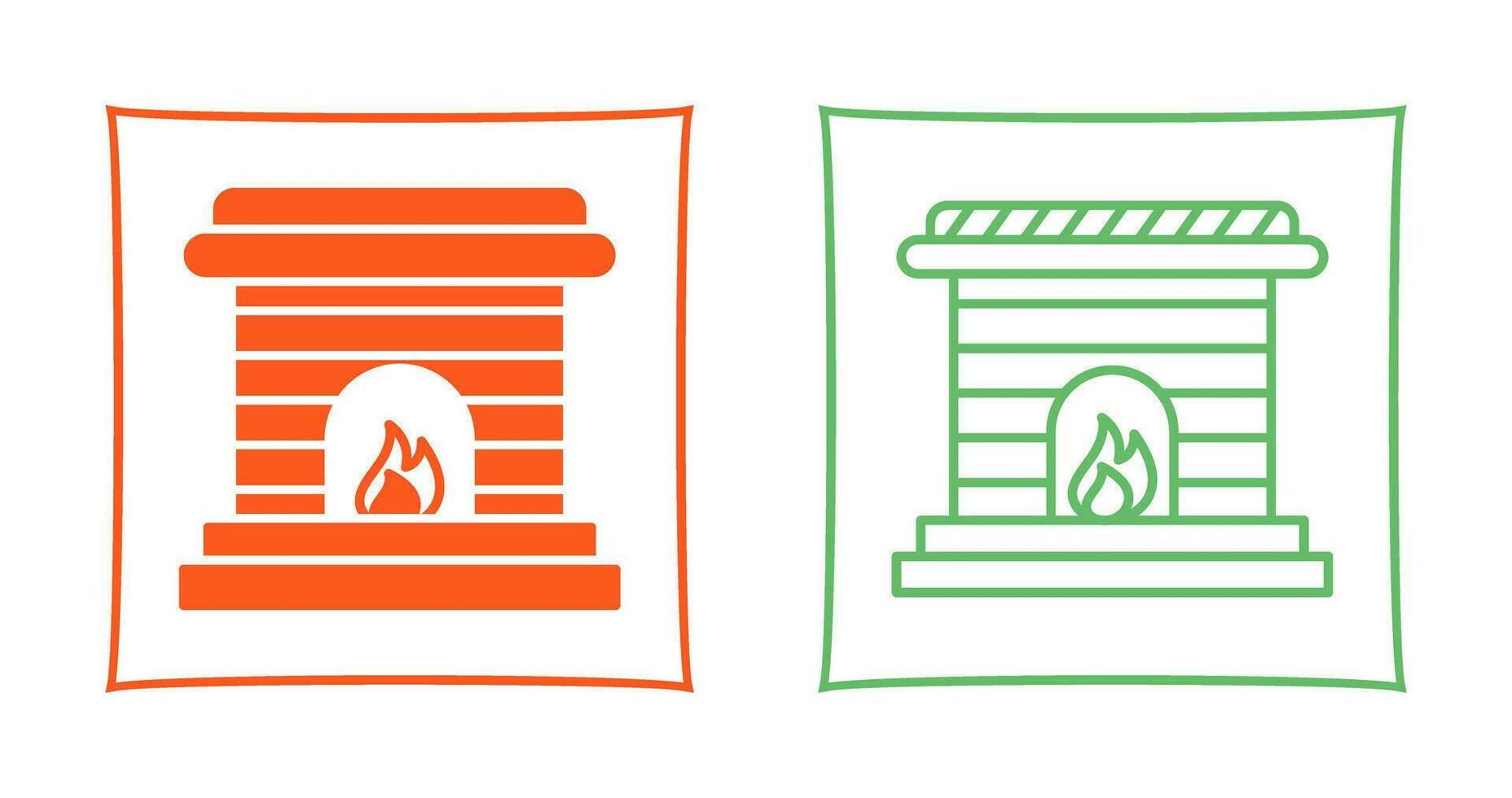 Fireplace Vector Icon