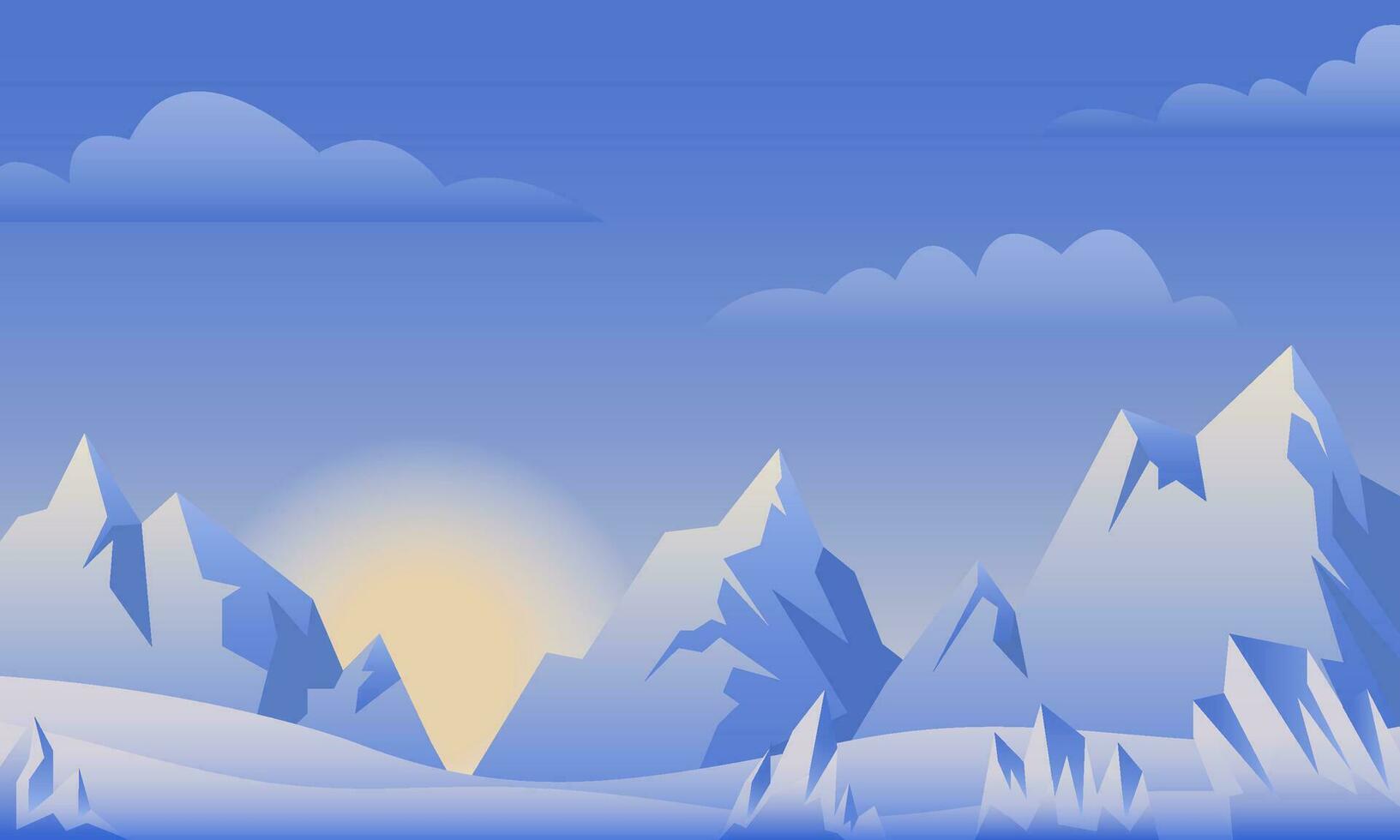 Ice Frozen Land vector