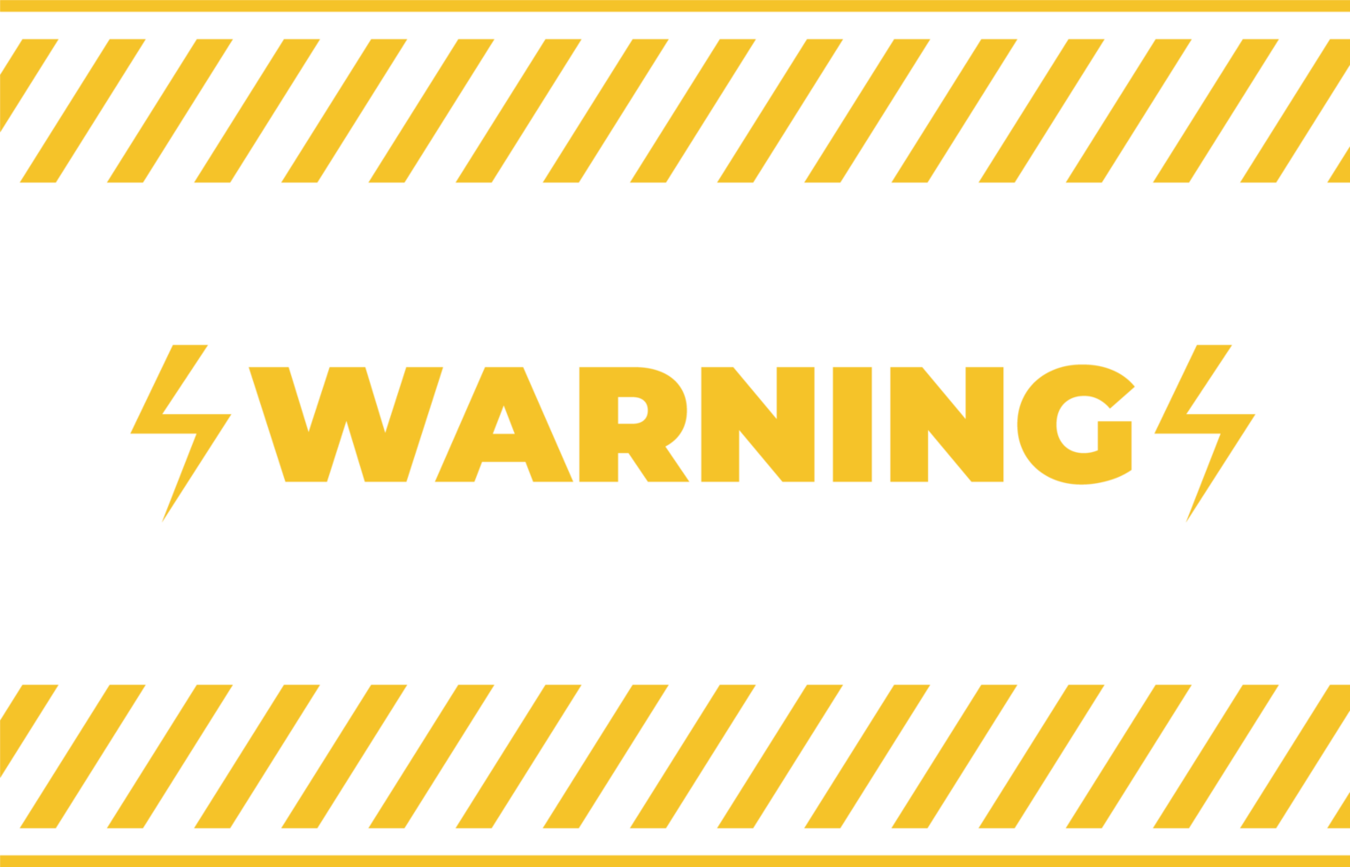 Caution danger signs with yellow and black color. Warning sign for website or accident. Caution sign and yellow warning ribbons. png