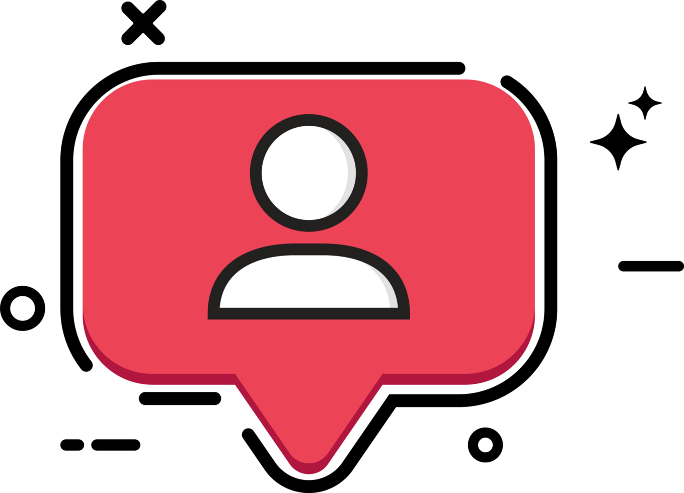 Social button with a follow icon. Social media button with red color. Stylish red color flat button for social media posts. png