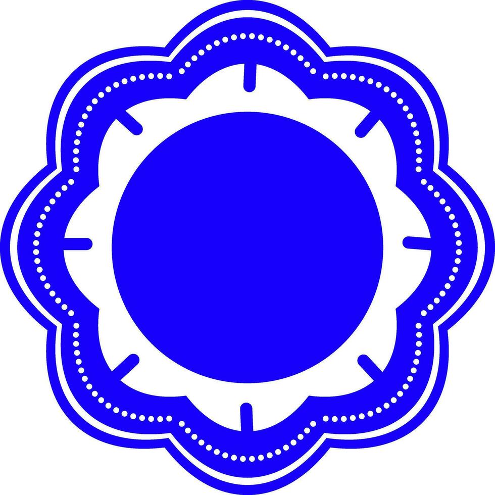 Circle design sticker, tag or label. vector