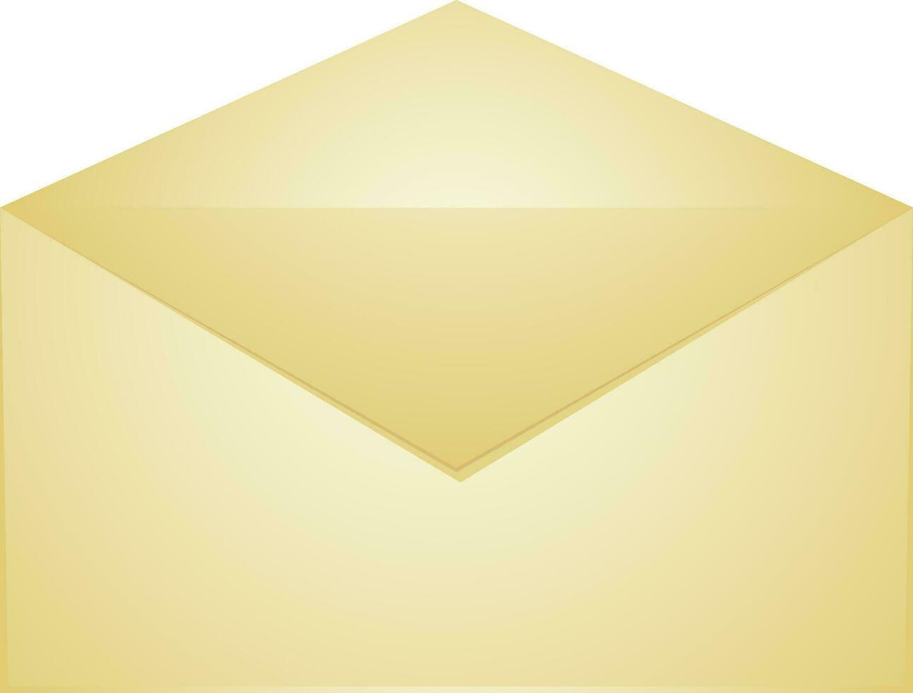 Flat style open envelope icon. vector