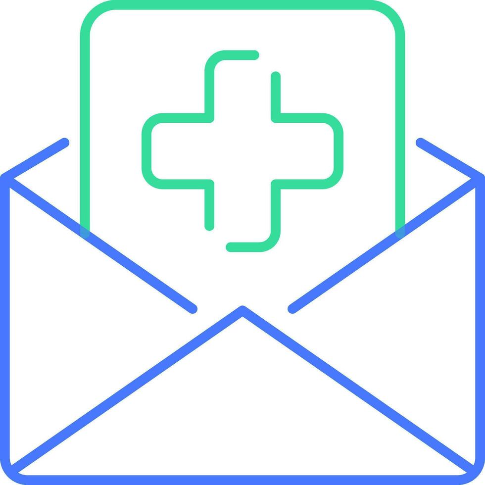 Email line icon vector