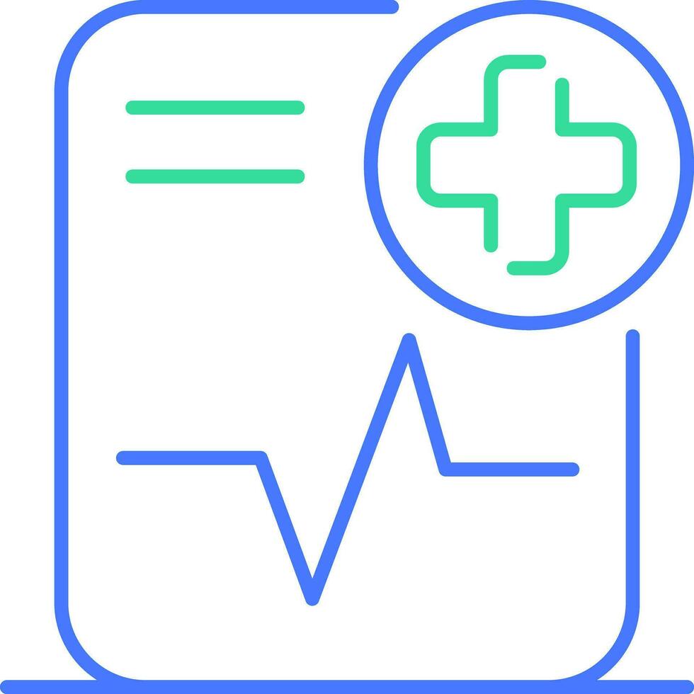 Medical diagnostic line icon vector