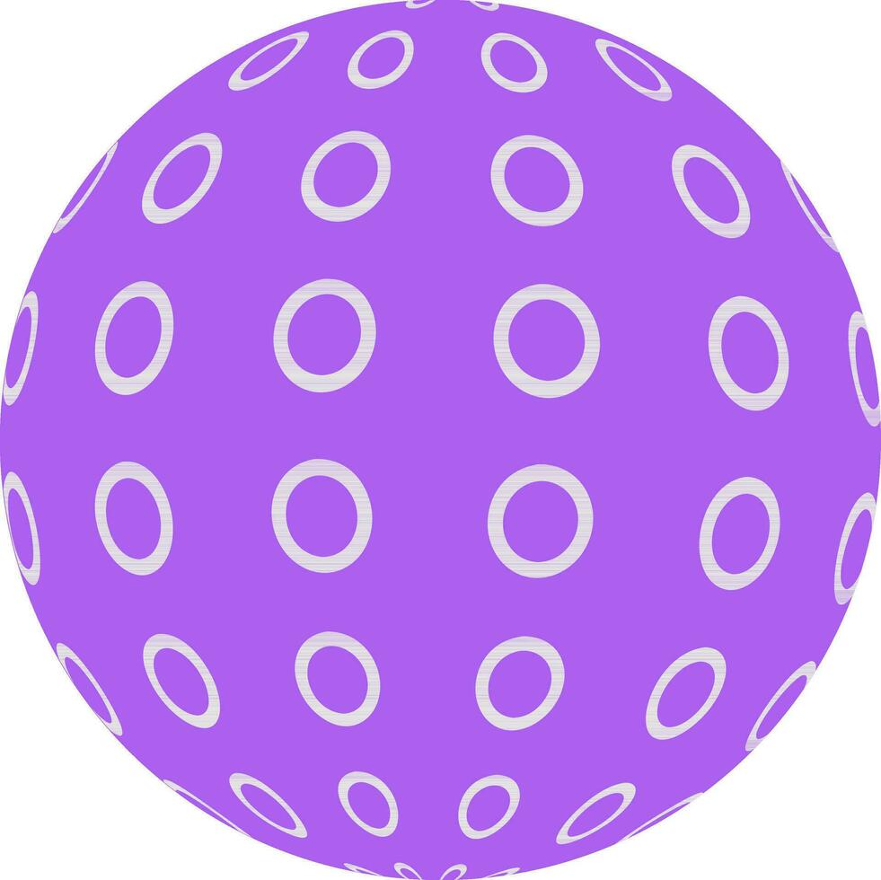 Purple Ball with white circles. vector