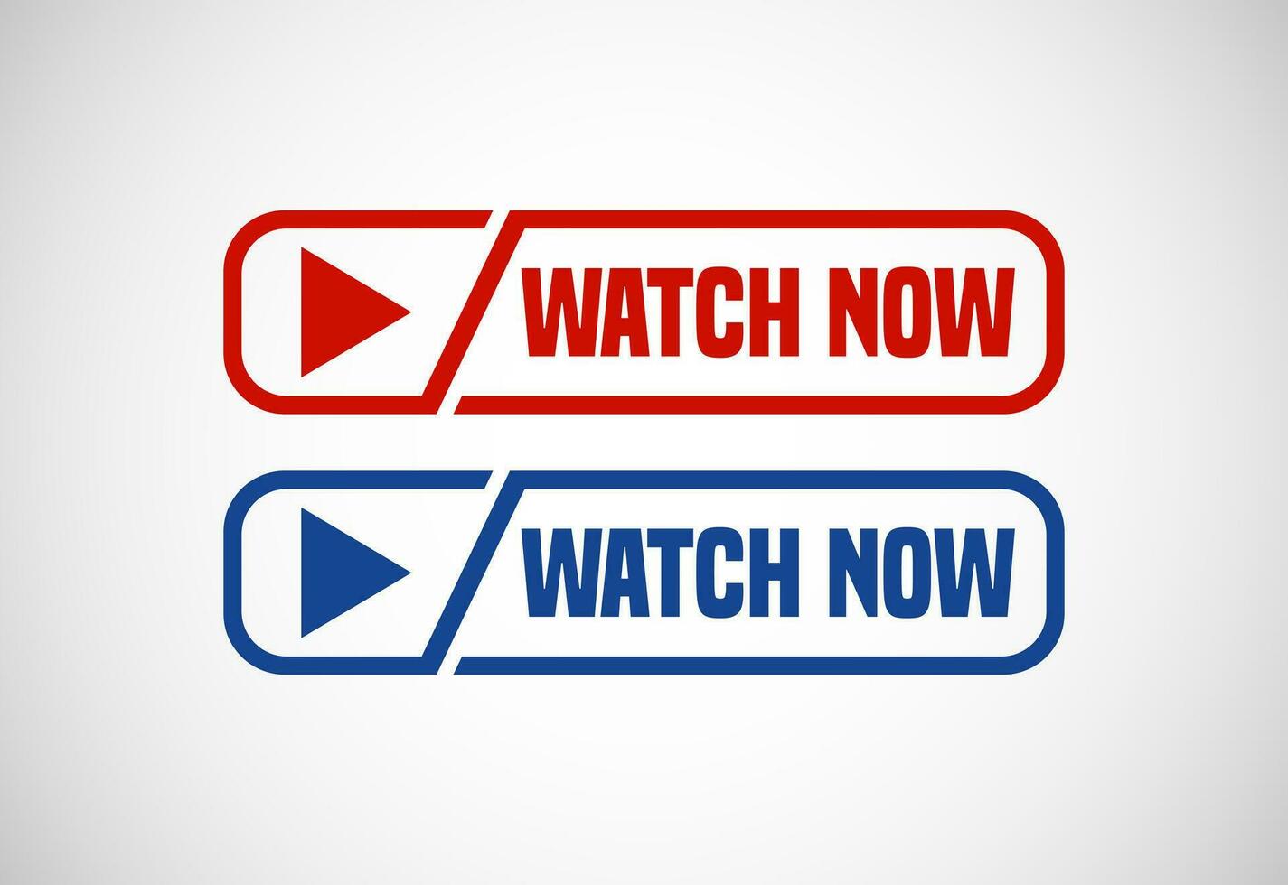 Watch now button. Watch now banner sign. Play video icon vector illustration.