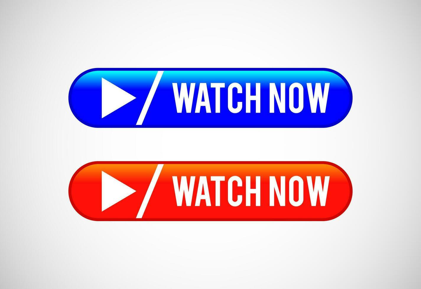 Watch now button. Watch now banner sign. Play video icon vector illustration.