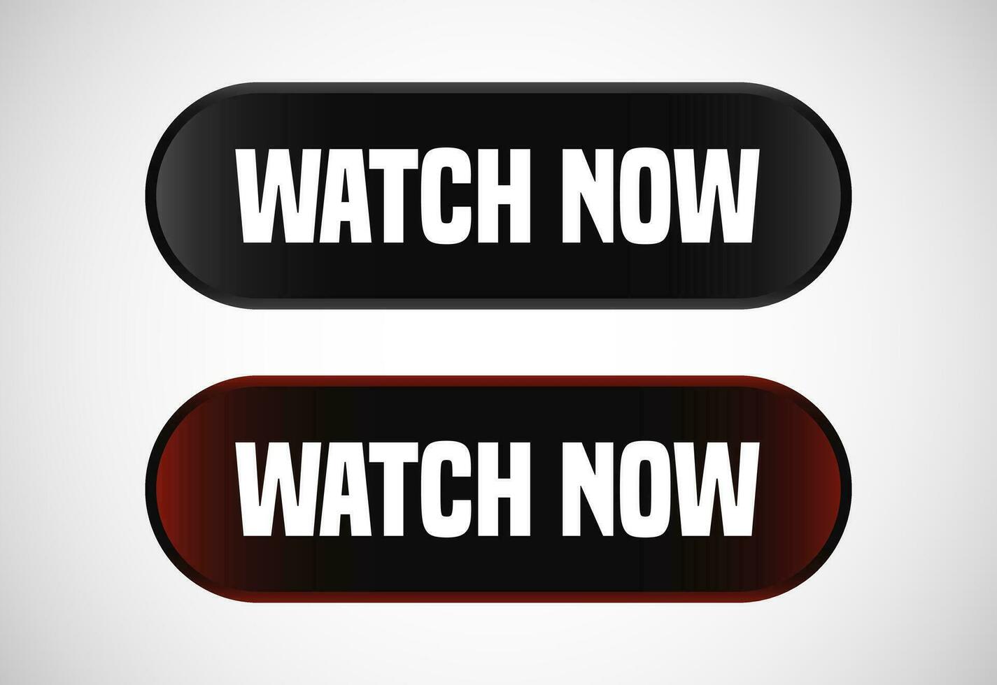 Watch now button. Watch now banner sign. Play video icon vector illustration.