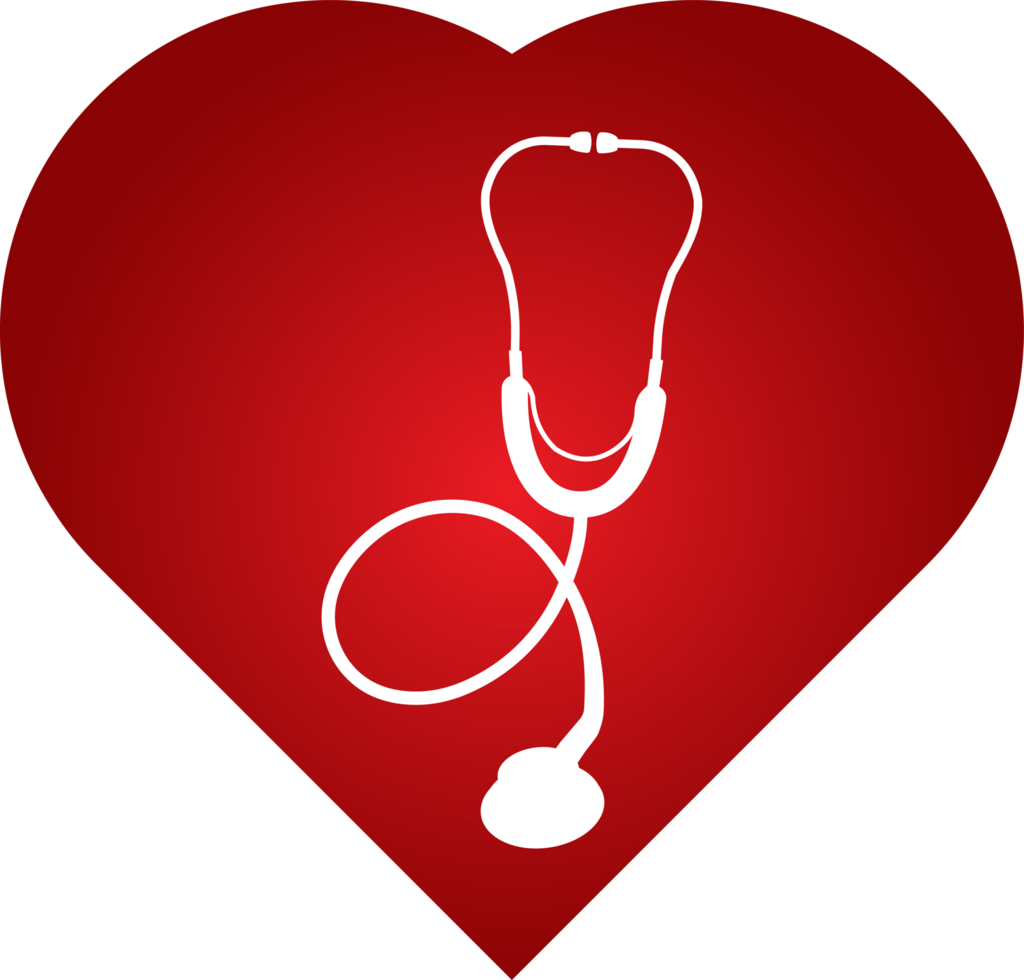 Blood drop and stethoscope icon design. The medical red icon with blood drop and heart icon illustration. Medical icon design. png