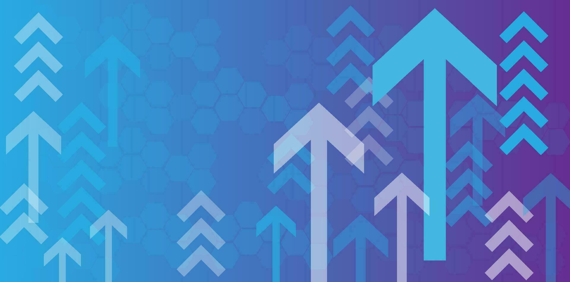 HUD Arrow futuristic background vector for technology and finance concept and education for future