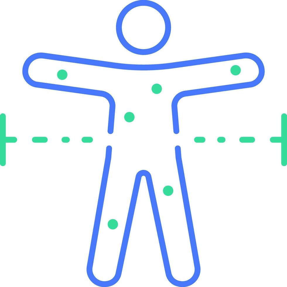 Body diagnostic line icon vector