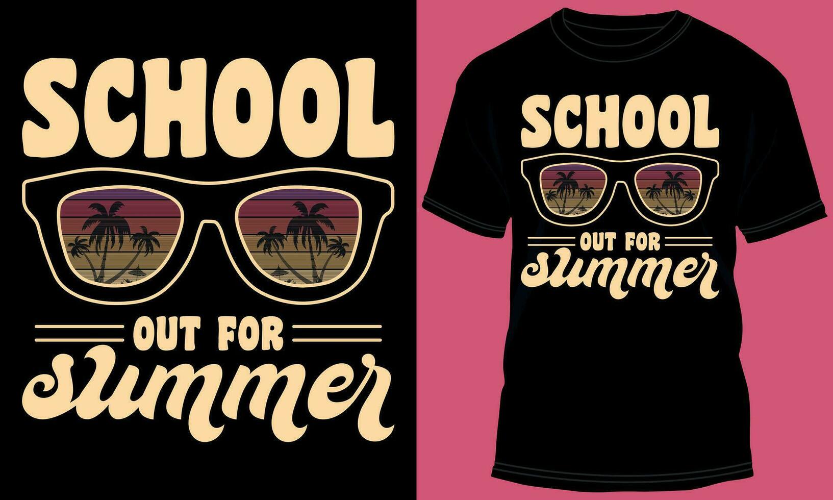 colegio fuera para verano camiseta diseño vector
