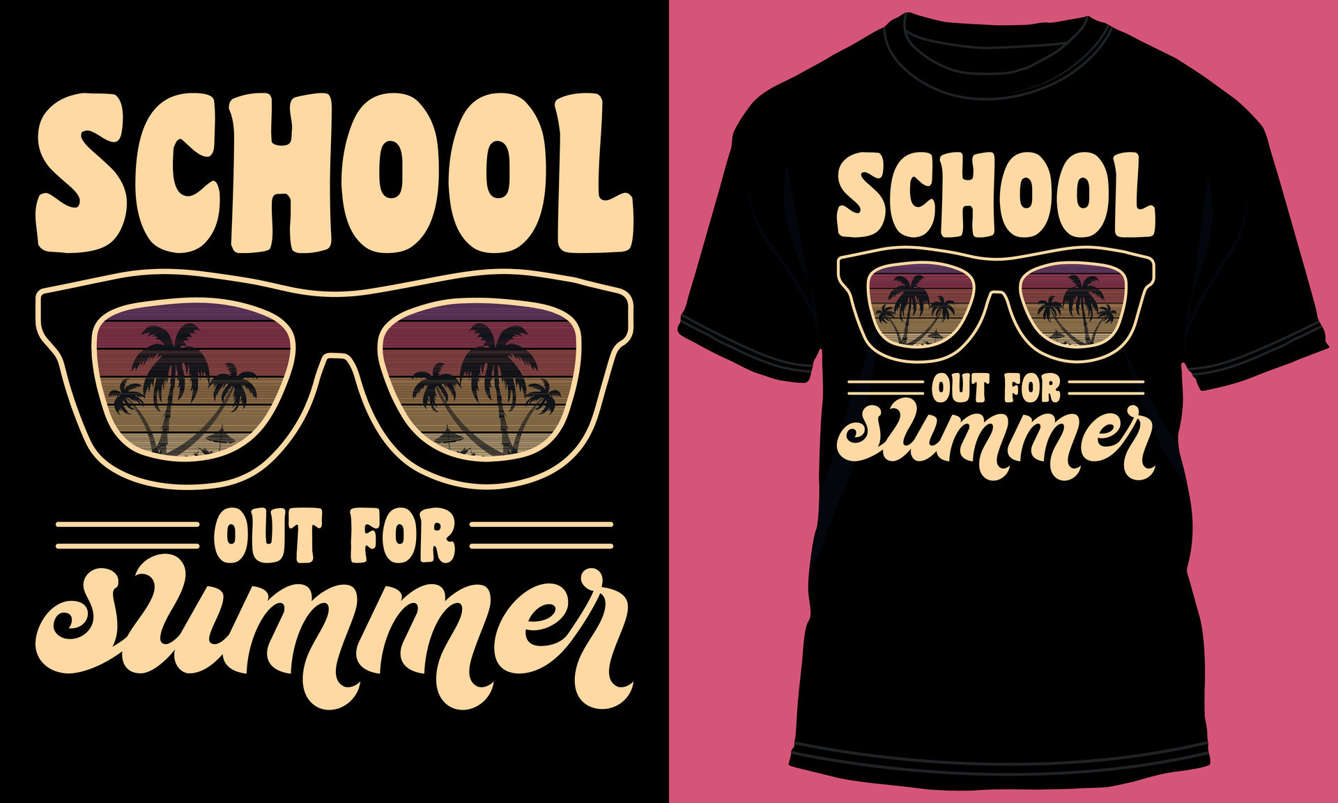 School Out For Summer T-shirt Design 24801586 Vector Art at Vecteezy