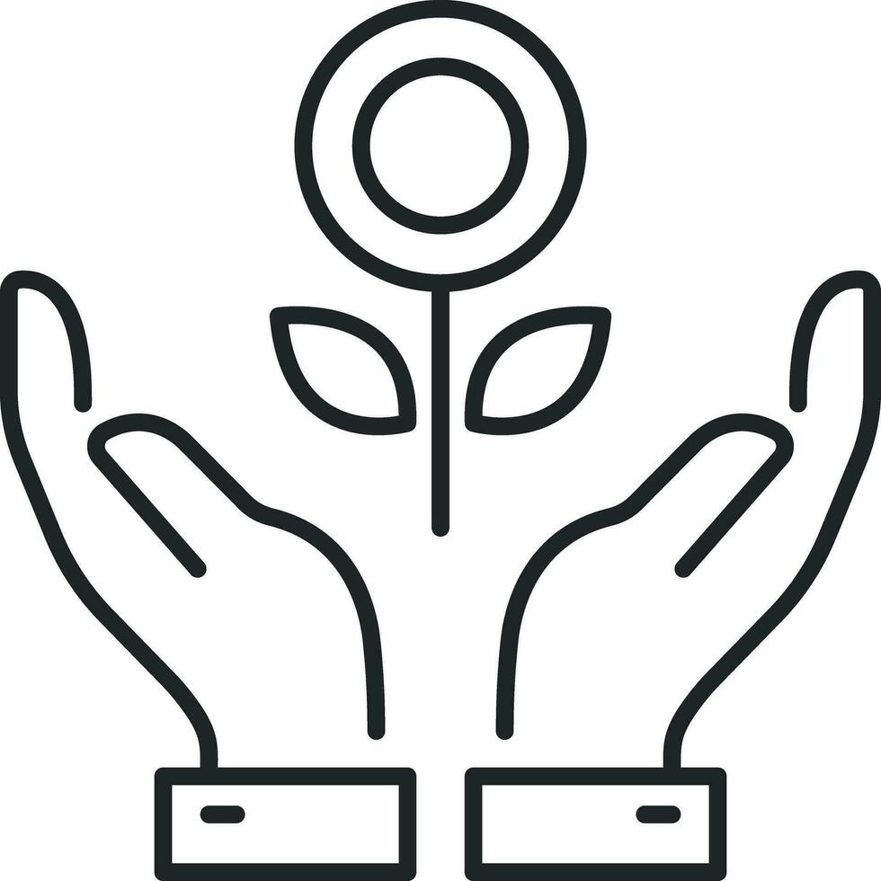 Money growth hand vector