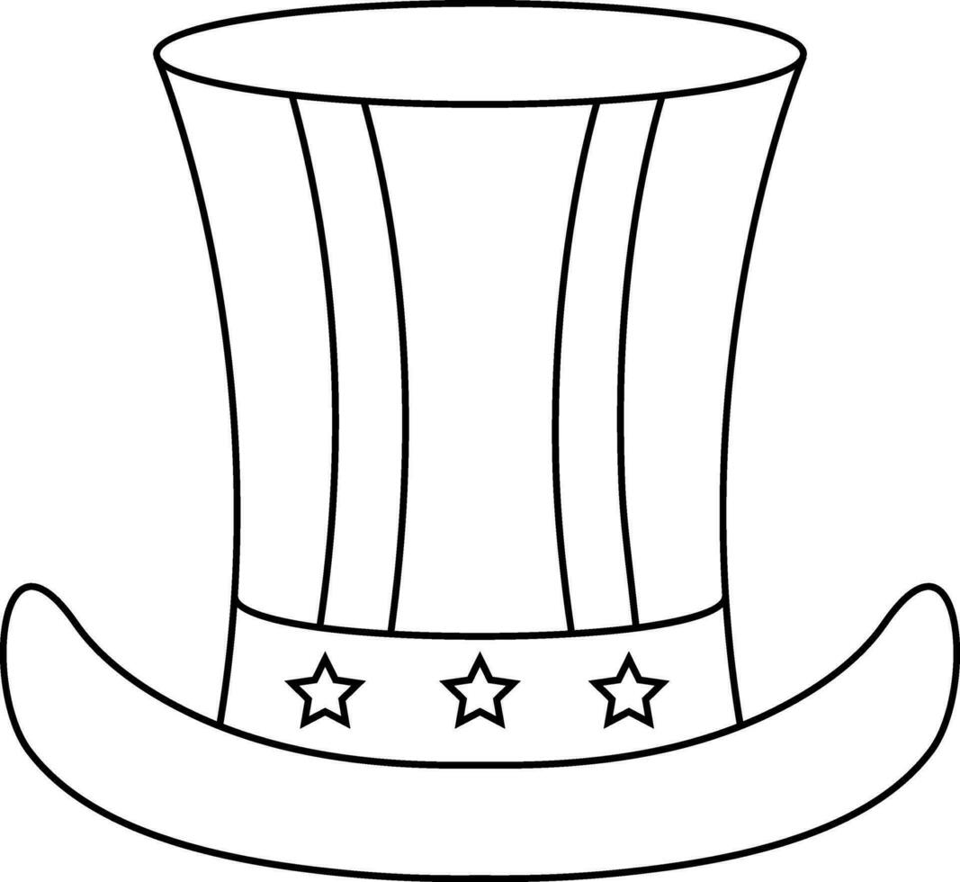 Flat illustration of hat. vector