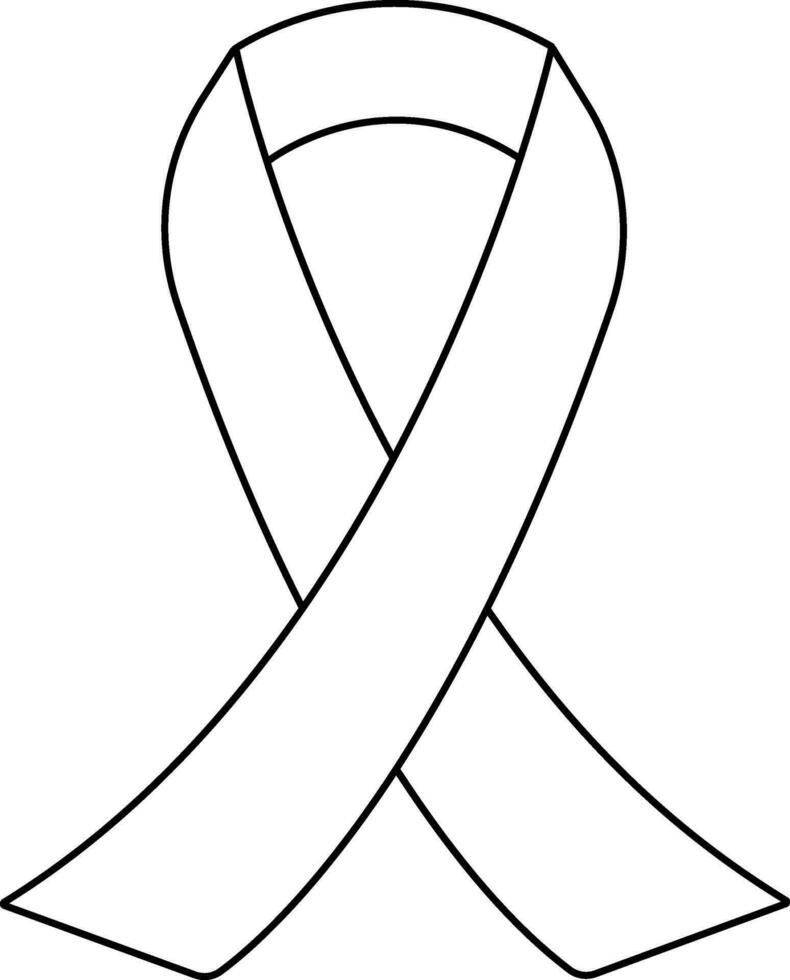 Vector ribbon sign or symbol.