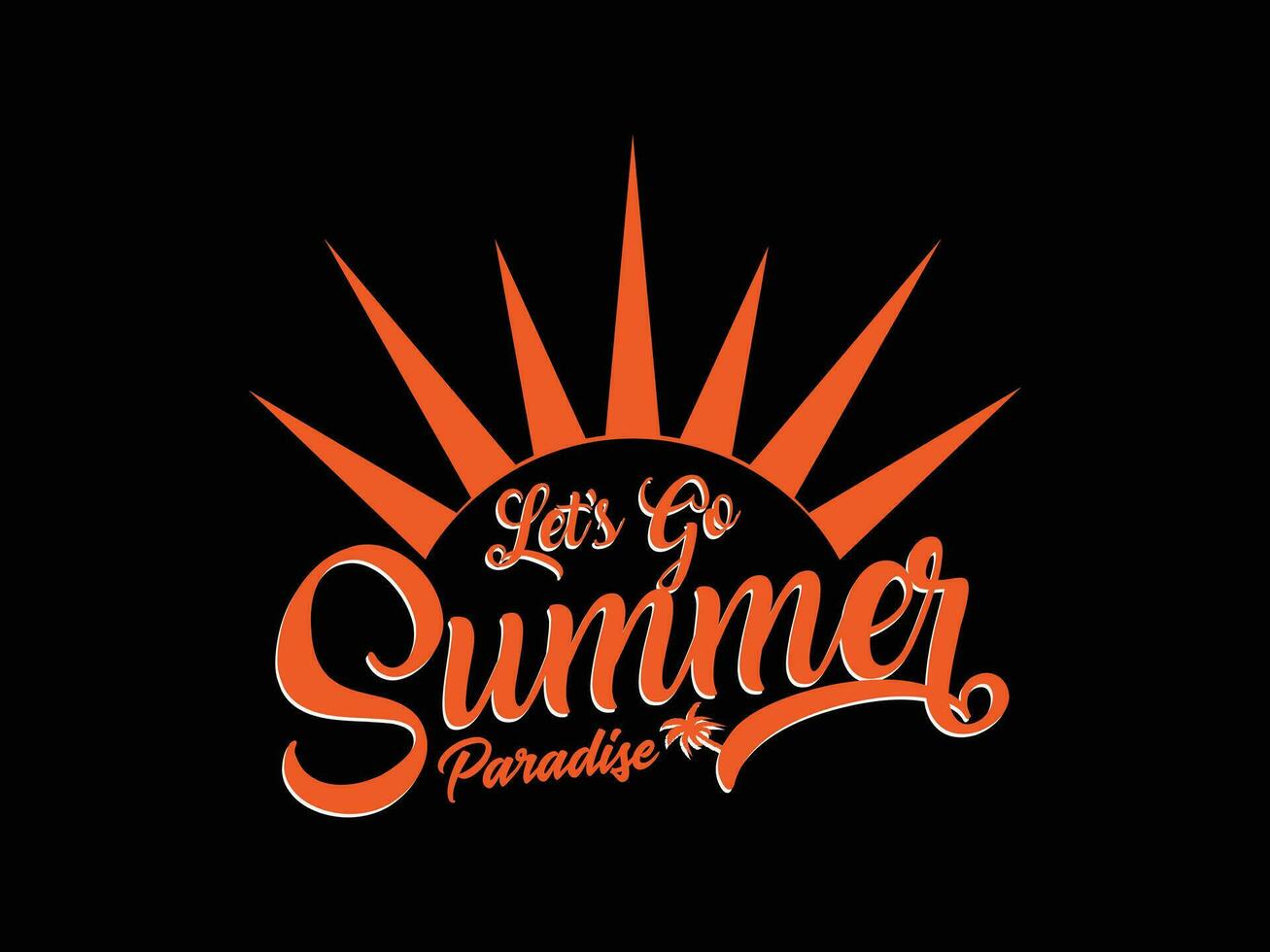 Enjoy Summer Vacations T-shirt Design Vector Illustration and apparel vector design, print, typography, poster, emblem with palm trees. With Surfing Man, Vector Print Design Artwork, Summer T-shirt