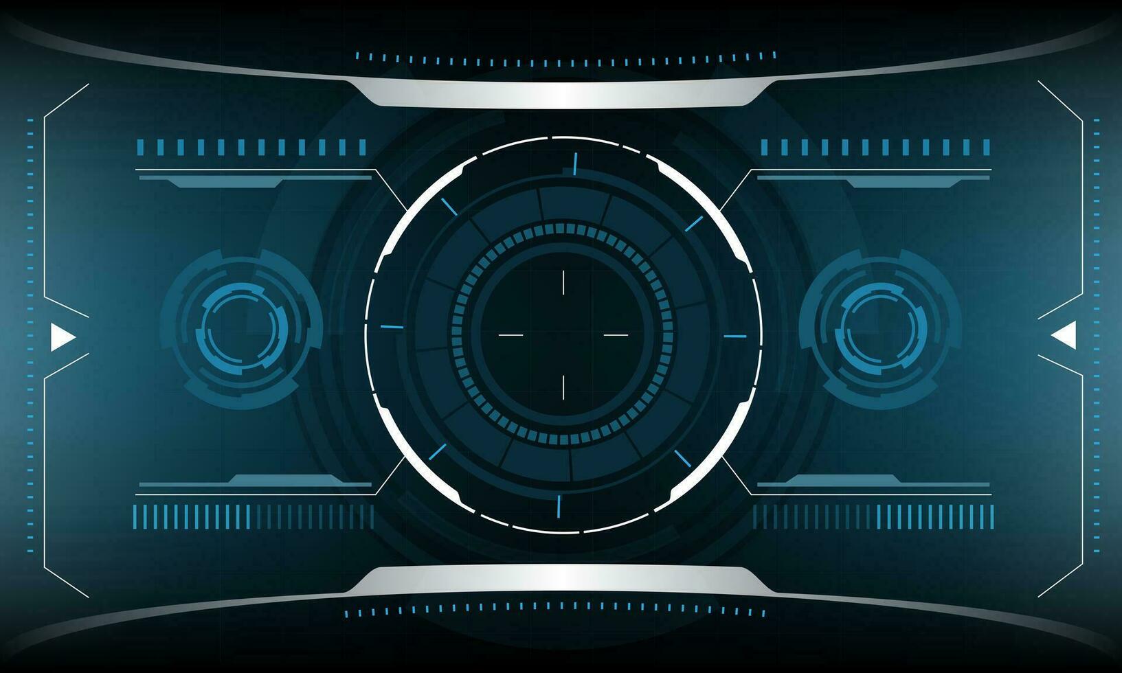 hud ciencia ficción interfaz pantalla ver diseño virtual realidad futurista tecnología monitor vector