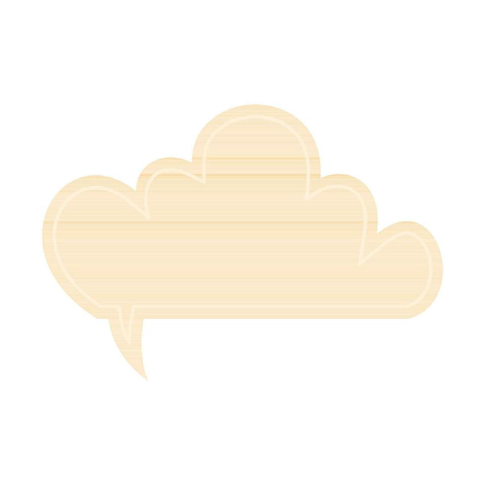 Cute Bubble talk. Hand-drawn speech bubble. Talk chat speak message. Empty blank comment. Vector illustration design