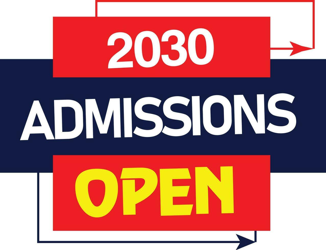 admission open text box for social media banner design vector
