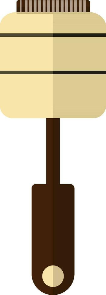 Cooking spoon in brown color. vector
