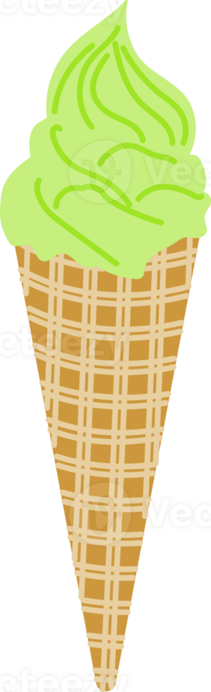 Scoop Of Blue Ice Cream In A Waffle Cup, Ice Cream, Icon, Logo PNG