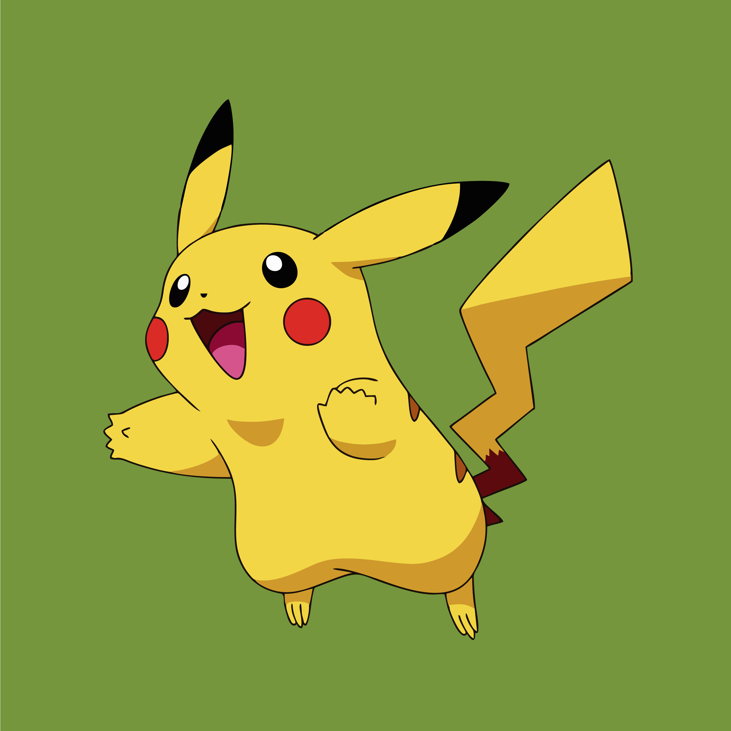 Pikachu vector Arte o vector ilustración en pickachu 24804522 Vector en