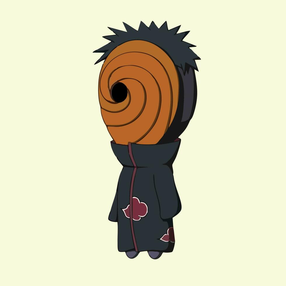 personaje ilustración en naruto anime vector