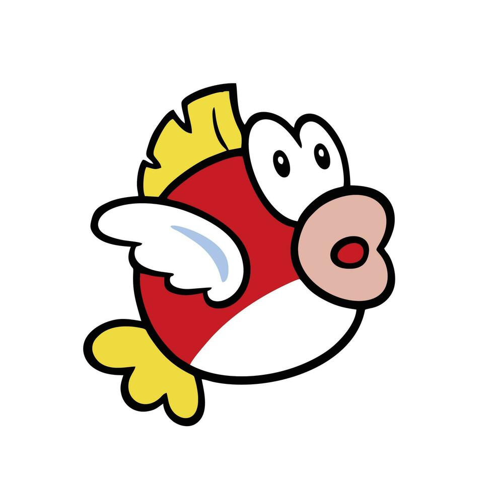 illustration of characters in super mario in vector cartoon fashion