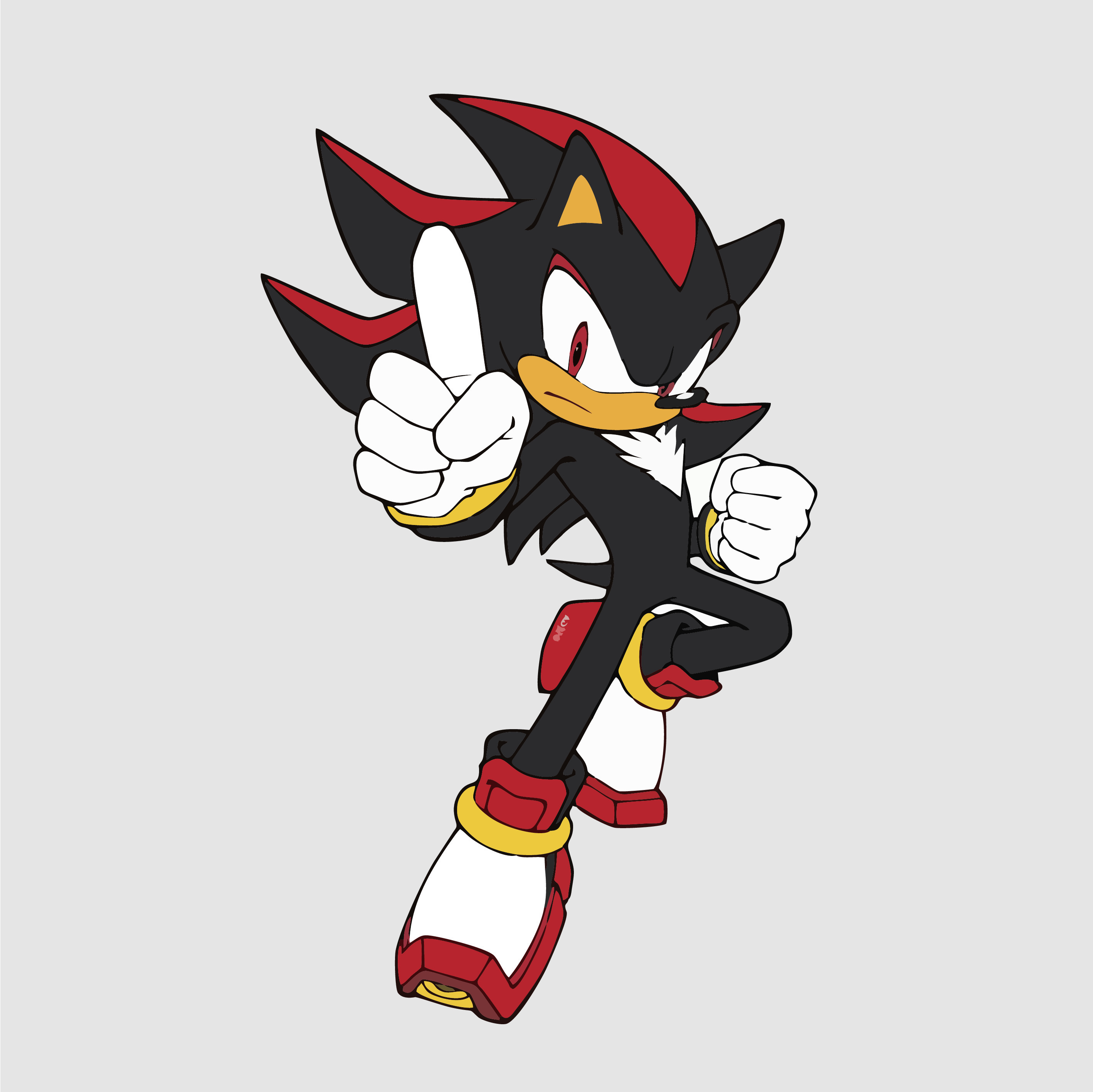 character illustration in sonic mode cartoon vector 24804582 Vector Art