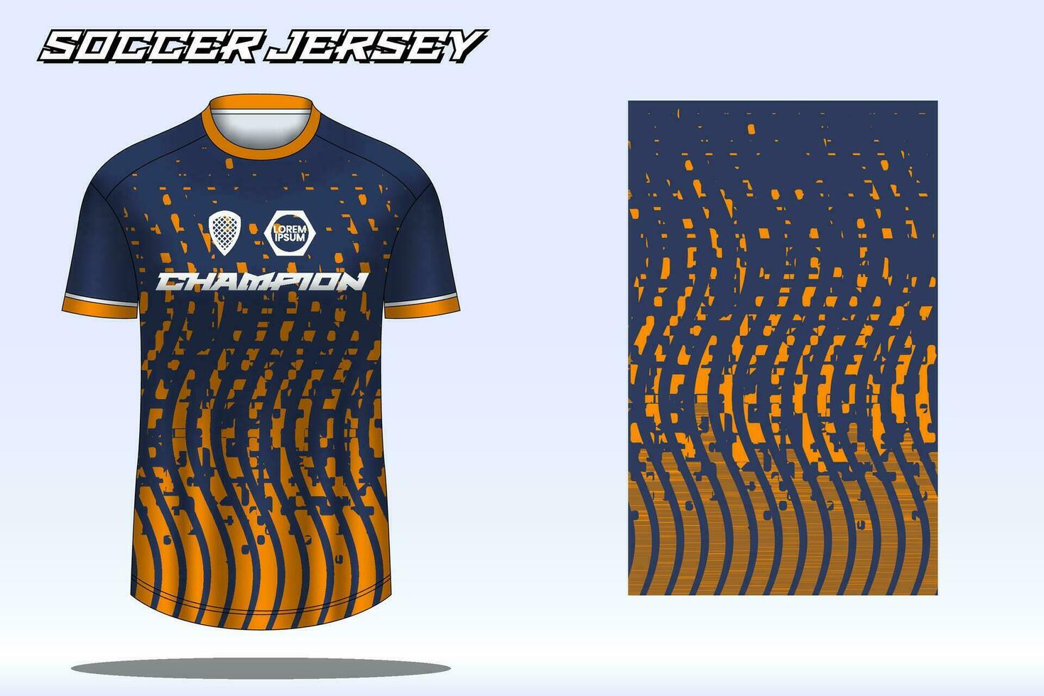 maqueta de diseño de camiseta deportiva de camiseta de fútbol para club de fútbol vector