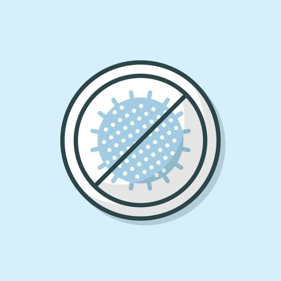 Antibacterial Medical minimal flat icon vector