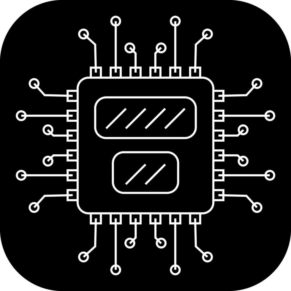 Artificial intelligence glyph flat icon elements for business ai symbol concept vector