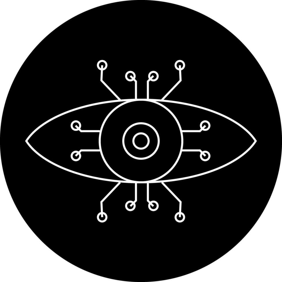 artificial inteligencia glifo icono vector elementos para negocio ai símbolo concepto