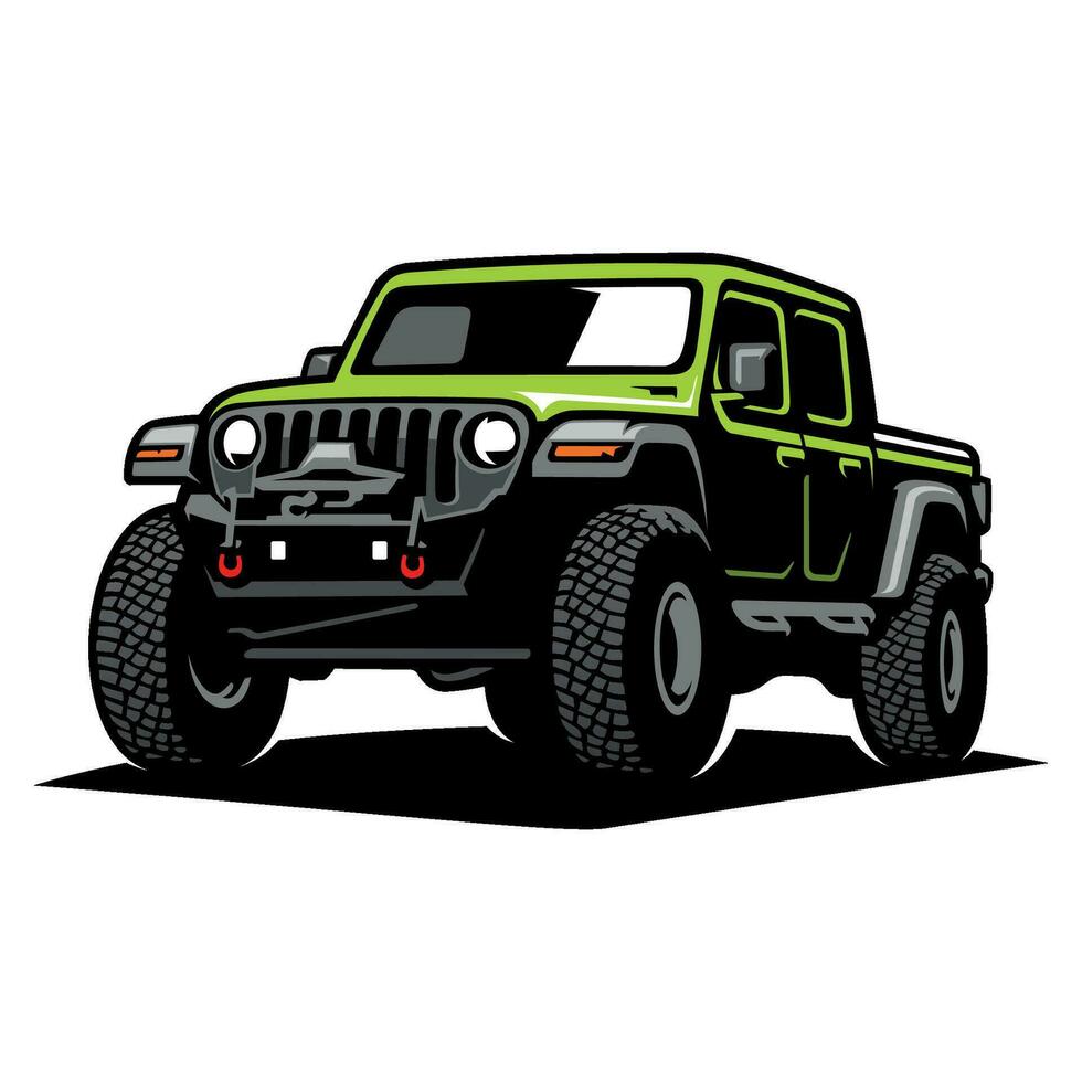 adventure car illustration icon logo vector