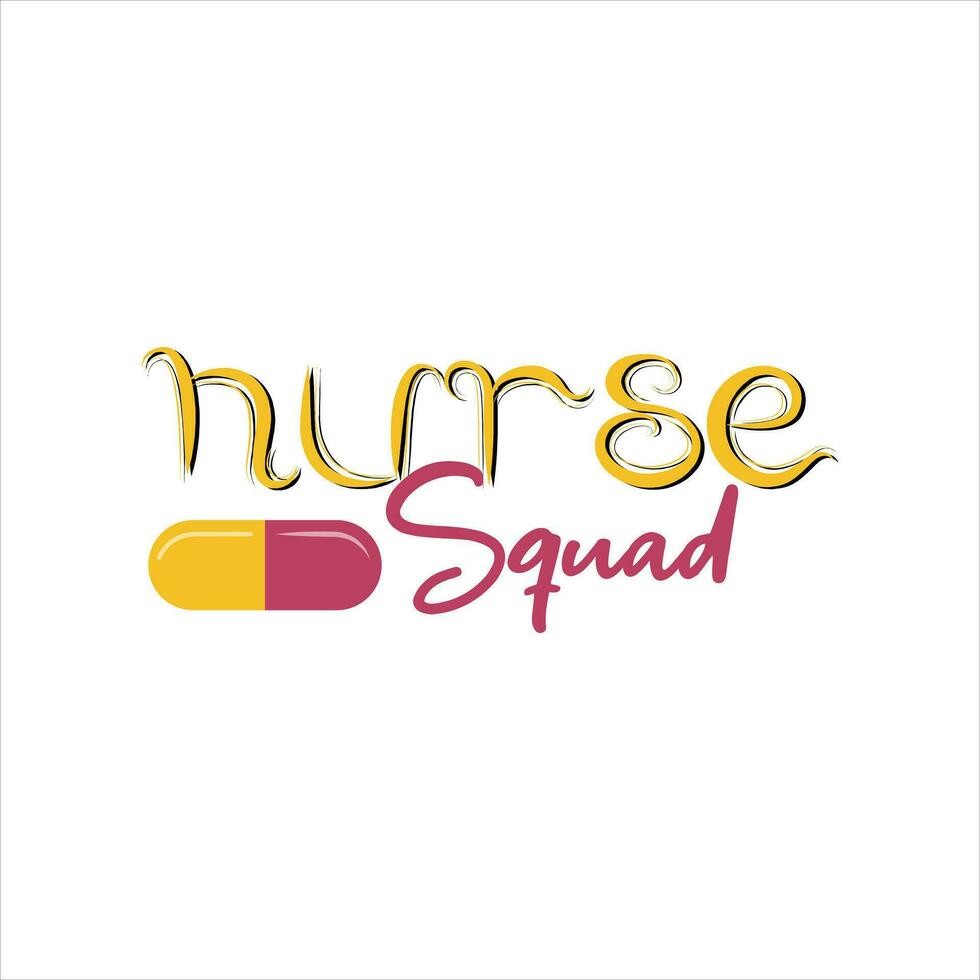 Nurse t-shirt design - Vector graphic, typographic poster, vintage, label, badge, logo, icon or t-shir
