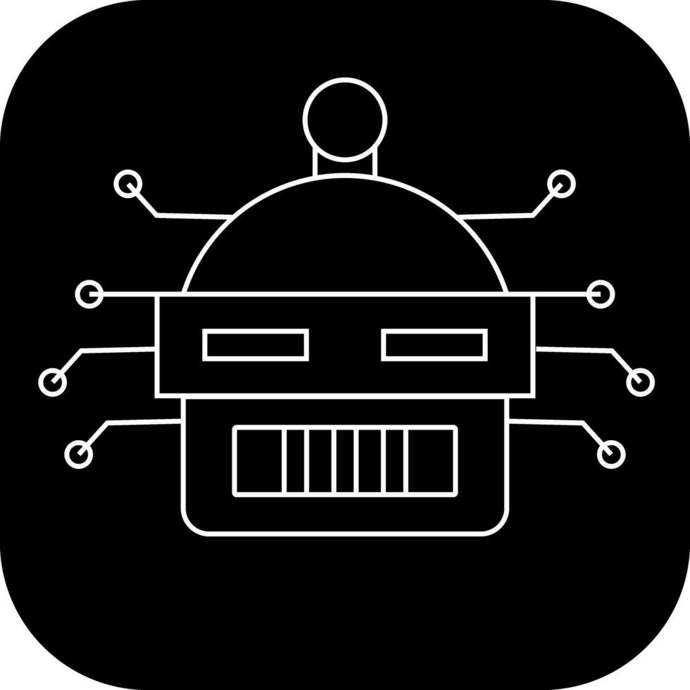 Artificial intelligence glyph flat icon elements for business ai symbol concept vector