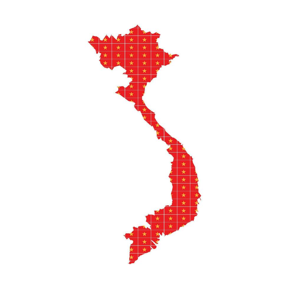icono de mapa de vietnam vector