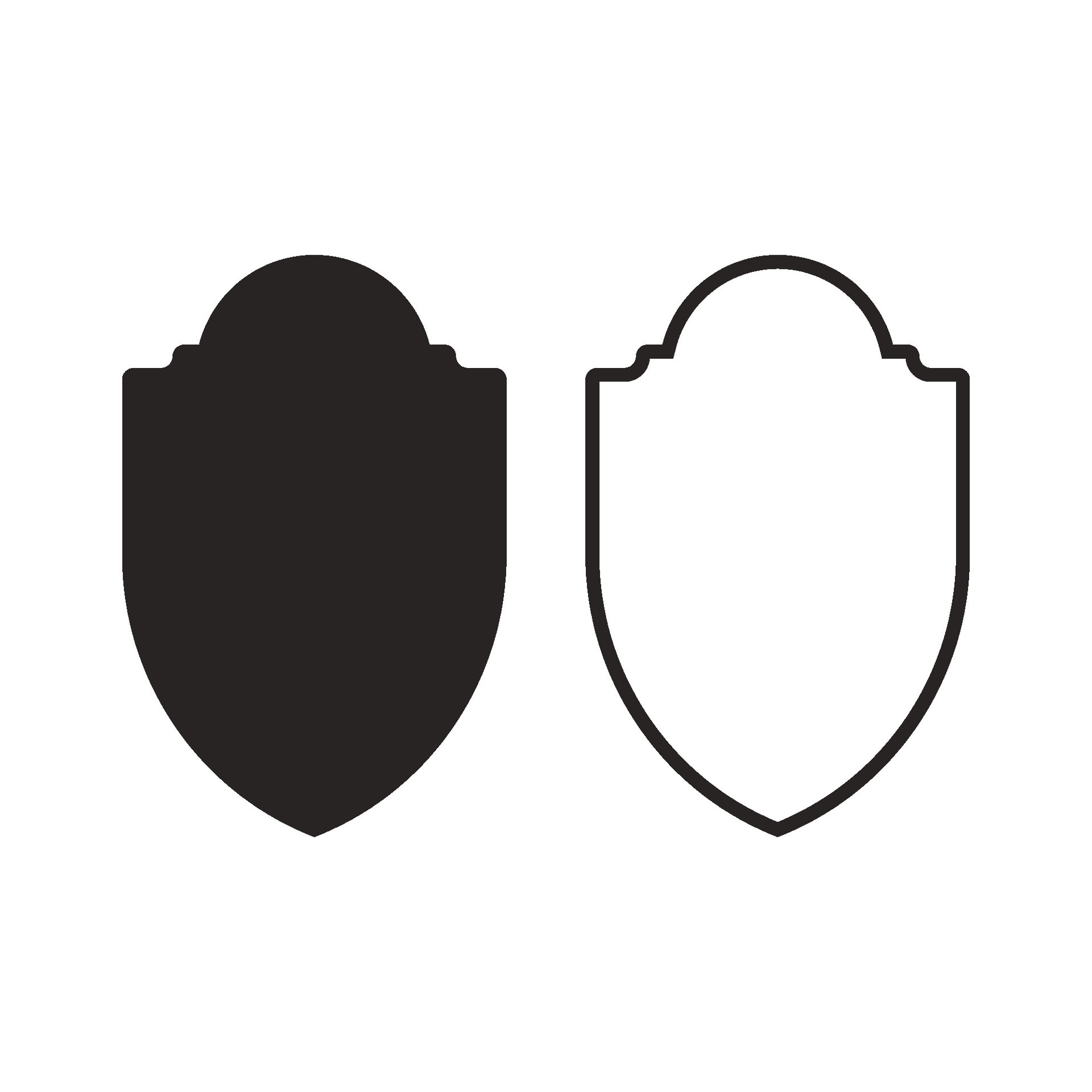 Shield logo vector 24805401 Vector Art at Vecteezy