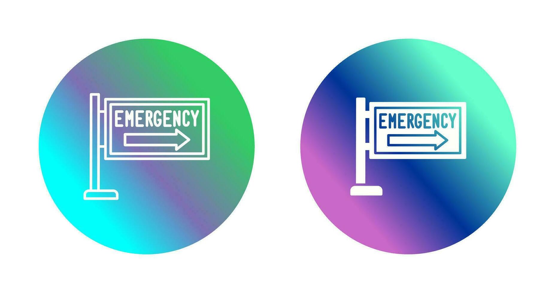 icono de vector de señal de emergencia