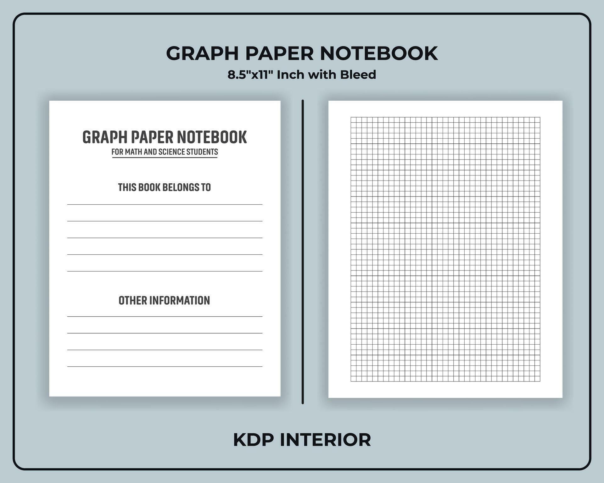 Graph Paper Note book Template 24805545 Vector Art at Vecteezy