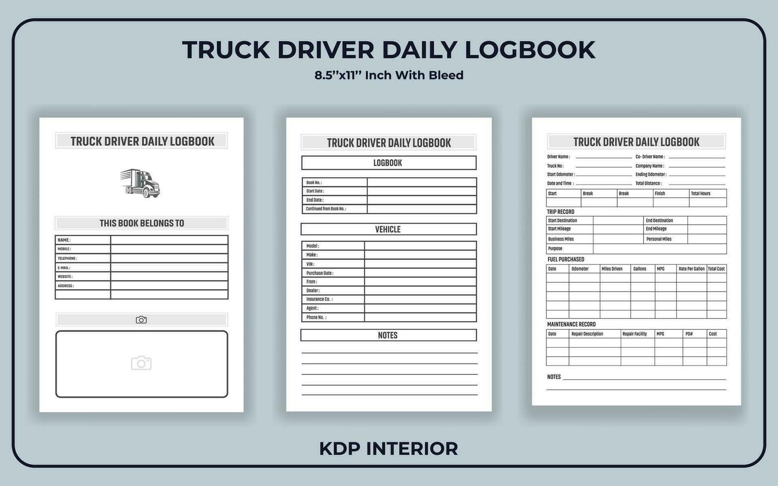 Truck Driver Daily Log book Template 24805570 Vector Art at Vecteezy truck-driver-daily-log-book-template-24805570-vector-art-at-vecteezy