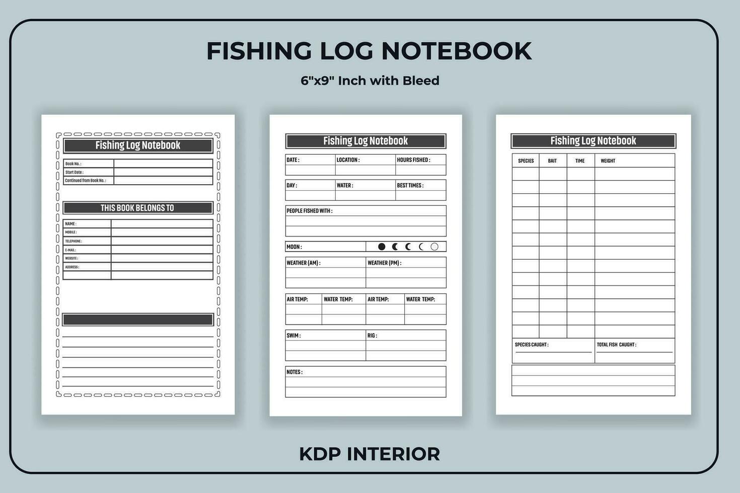 Fishing Log Book Vector Art, Icons, and Graphics for Free Download