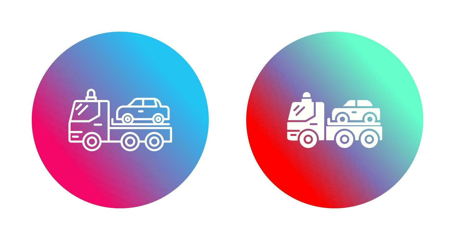 Tow Truck Vector Icon